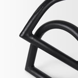 Locke Large Matte Black Metal Decorative Object from Mercana - Luna Furniture
