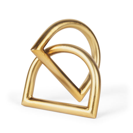 Locke Small Matte Gold Metal Decorative Object from Mercana - Luna Furniture