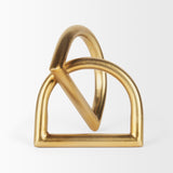 Locke Small Matte Gold Metal Decorative Object from Mercana - Luna Furniture