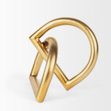 Locke Small Matte Gold Metal Decorative Object from Mercana - Luna Furniture