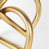 Locke Small Matte Gold Metal Decorative Object from Mercana - Luna Furniture