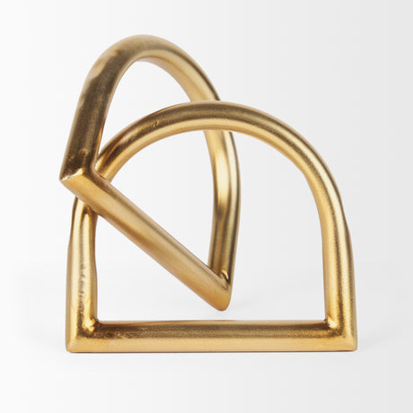 Locke Large Gold Metal Decorative Object from Mercana - Luna Furniture
