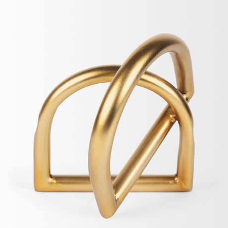 Locke Large Gold Metal Decorative Object from Mercana - Luna Furniture