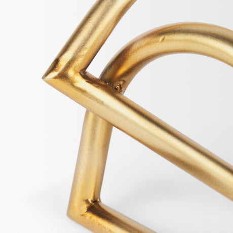 Locke Large Gold Metal Decorative Object from Mercana - Luna Furniture