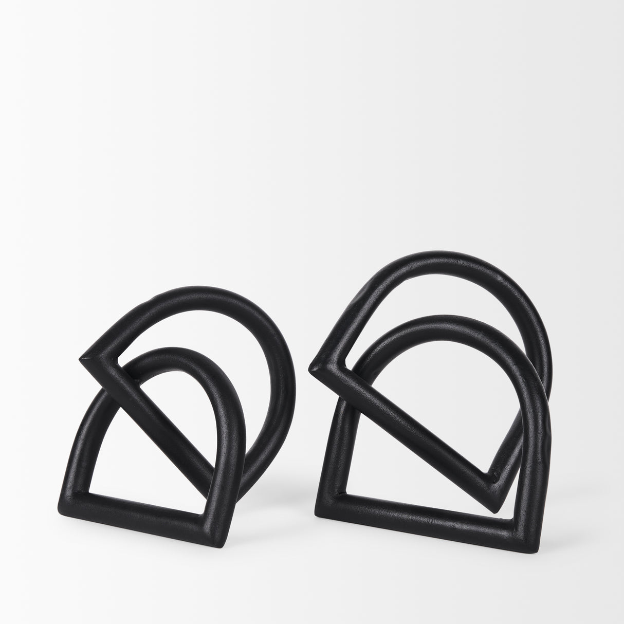 Locke Large Matte Black Metal Decorative Object from Mercana - Luna Furniture