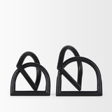 Locke Large Matte Black Metal Decorative Object from Mercana - Luna Furniture