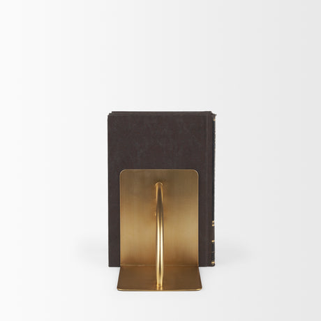 Hope Gold Metal Bookends from Mercana - Luna Furniture