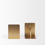 Hope Gold Metal Bookends from Mercana - Luna Furniture