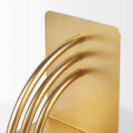 Hope Gold Metal Bookends from Mercana - Luna Furniture