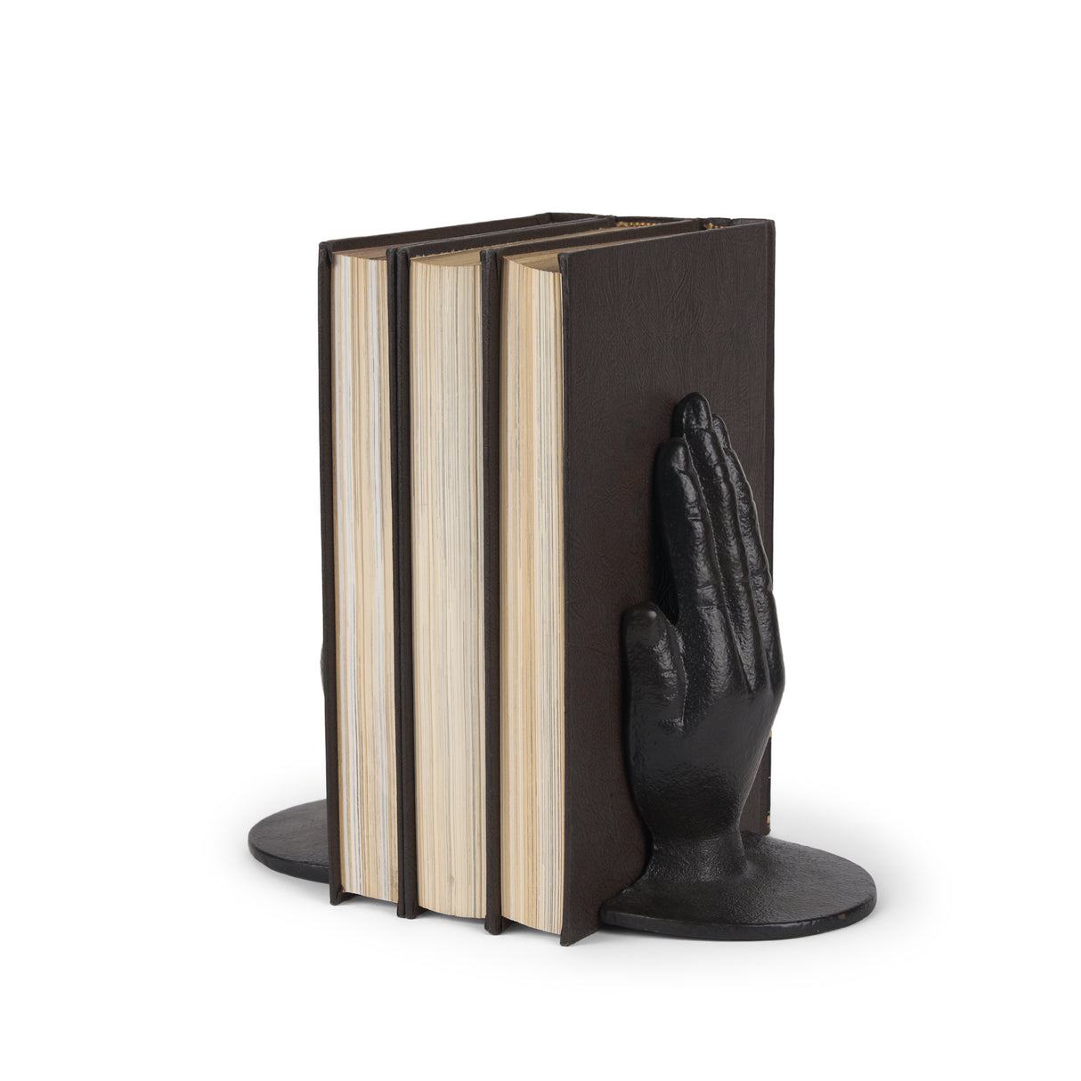 Praying Hands Bronze Cast Iron Book Ends from Mercana - Luna Furniture
