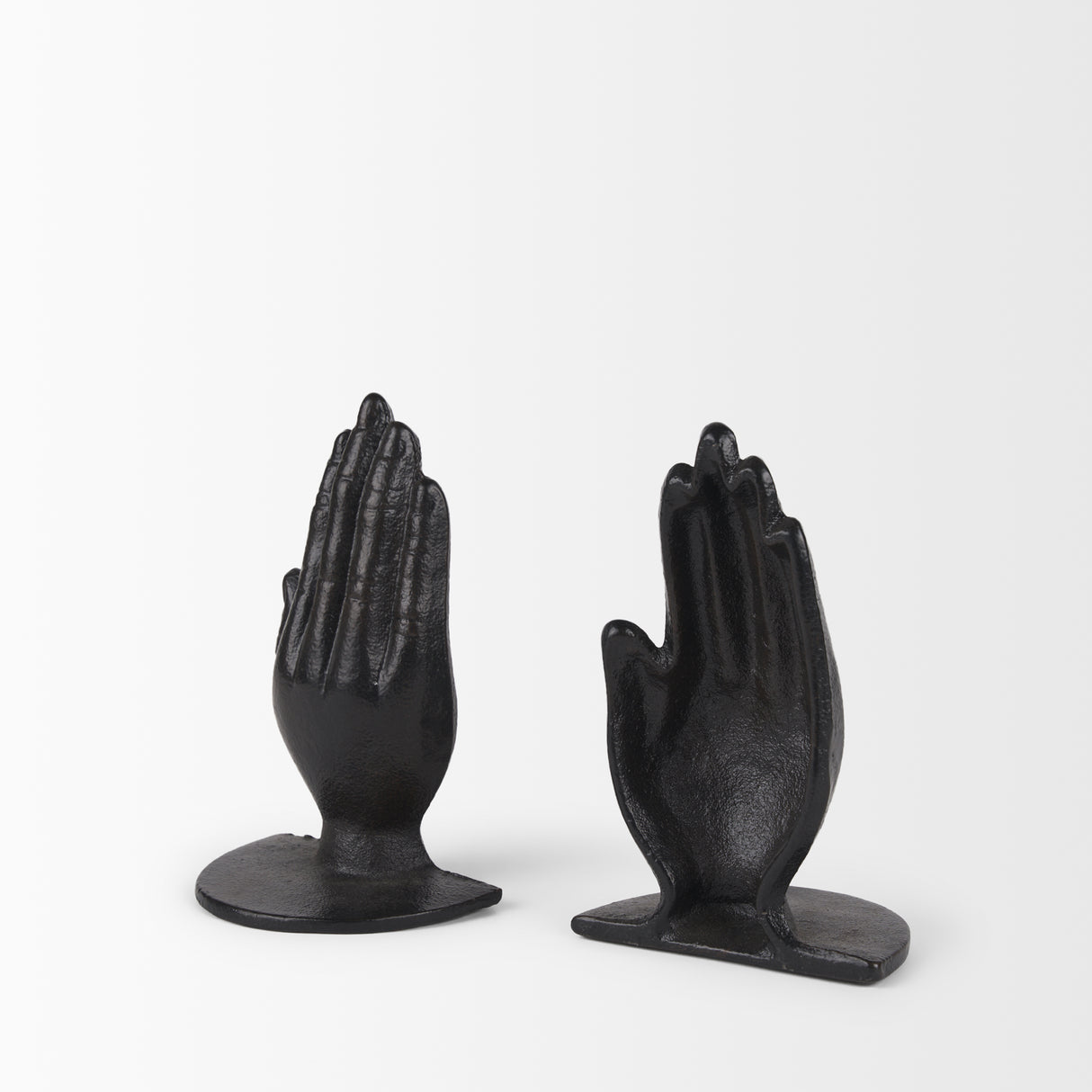 Praying Hands Bronze Cast Iron Book Ends from Mercana - Luna Furniture