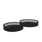 Thea Matte Black Wicker Trays (Set of 2) from Mercana - Luna Furniture