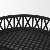 Thea Matte Black Wicker Trays (Set of 2) from Mercana - Luna Furniture