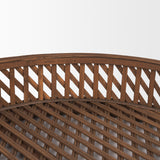 Thala Medium Brown Round Wicker Tray (Set of 2) from Mercana - Luna Furniture