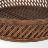 Thala Medium Brown Round Wicker Tray (Set of 2) from Mercana - Luna Furniture