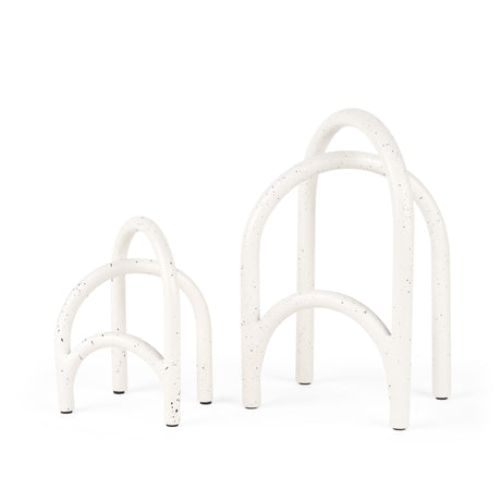 Springe White & Gray Speckled Arch Decorative Object (Set of 2) from Mercana - Luna Furniture