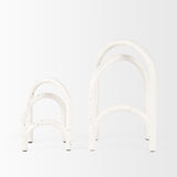 Springe White & Gray Speckled Arch Decorative Object (Set of 2) from Mercana - Luna Furniture
