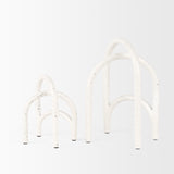 Springe White & Gray Speckled Arch Decorative Object (Set of 2) from Mercana - Luna Furniture