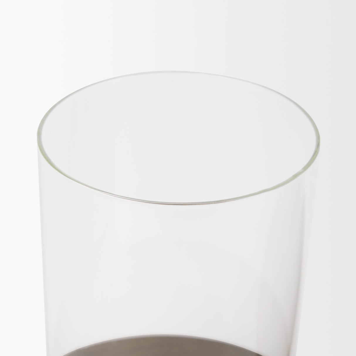 Vivian Gold Metal and Glass Hurricane Candle Holder (Set of 2) from Mercana - Luna Furniture