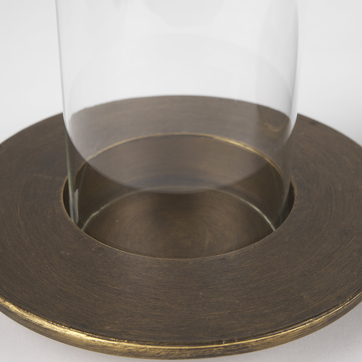 Vivian Gold Metal and Glass Hurricane Candle Holder (Set of 2) from Mercana - Luna Furniture