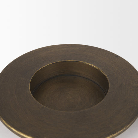 Vivian Gold Metal and Glass Hurricane Candle Holder (Set of 2) from Mercana - Luna Furniture