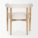 Arden Dining Chair w/ Medium Brown Wood and Cream Twill Fabric from Mercana - Luna Furniture