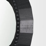 Ranela Black Beaded Wooden Wall Mirror from Mercana - Luna Furniture