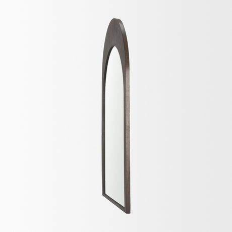 Celeste Dark Brown Medium Arched Mirror from Mercana - Luna Furniture