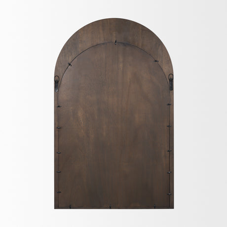 Celeste Dark Brown Medium Arched Mirror from Mercana - Luna Furniture