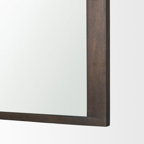 Celeste Dark Brown Medium Arched Mirror from Mercana - Luna Furniture