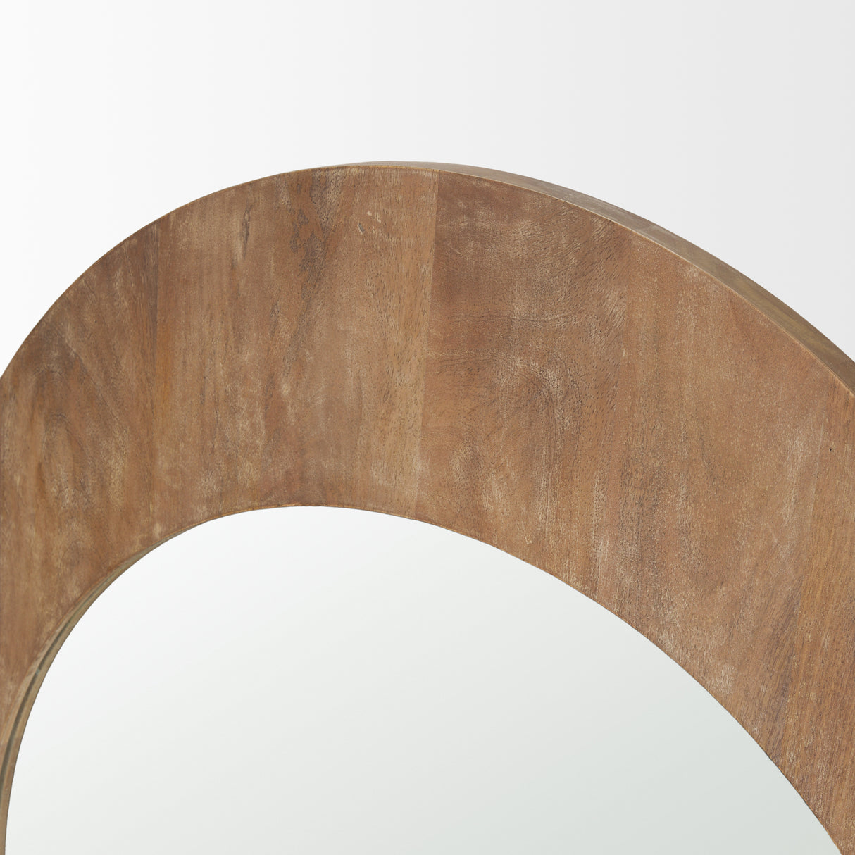 Celeste Light Brown Wood Medium Arched Mirror from Mercana - Luna Furniture