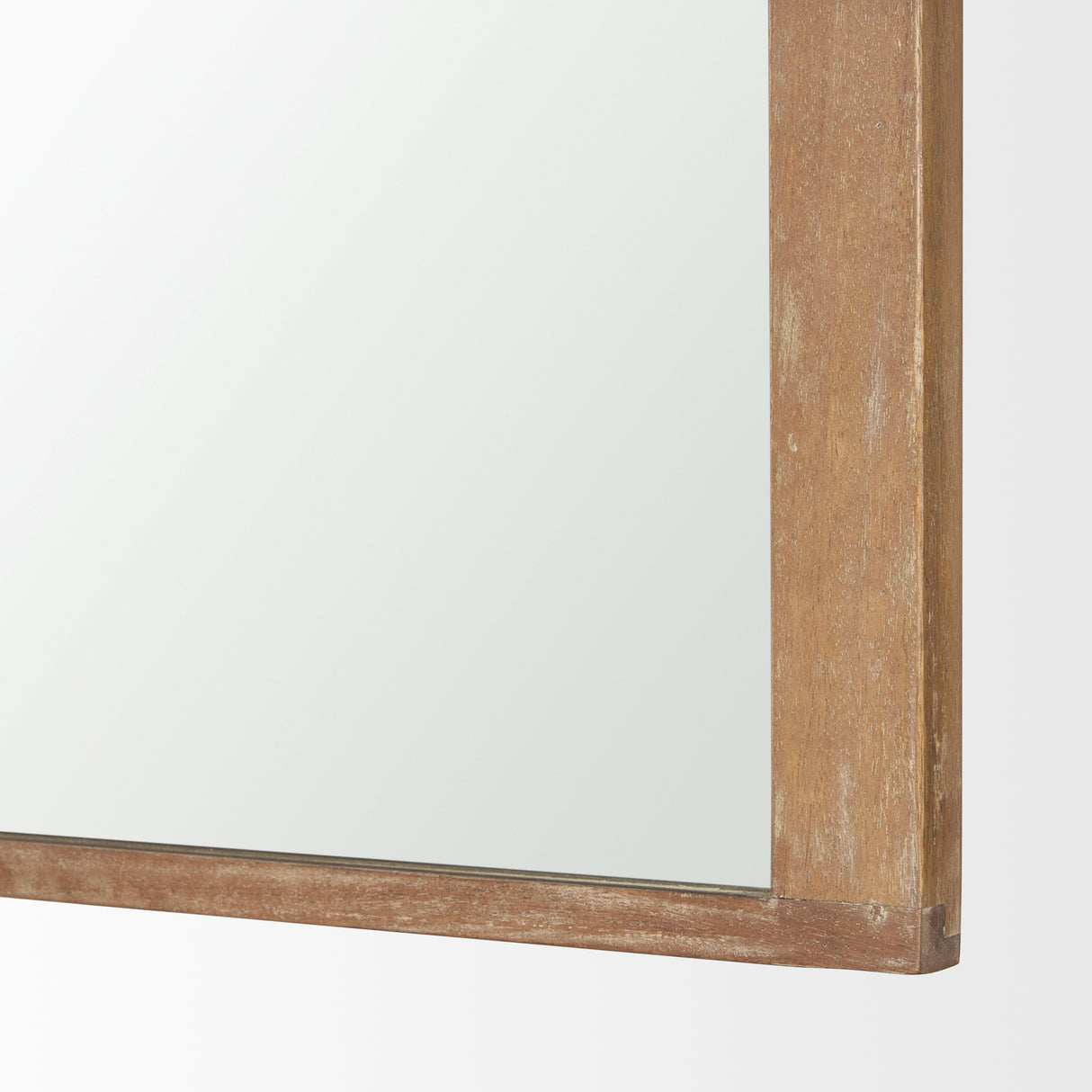 Celeste Light Brown Wood Medium Arched Mirror from Mercana - Luna Furniture