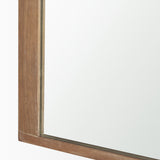 Celeste Light Brown Wood Medium Arched Mirror from Mercana - Luna Furniture