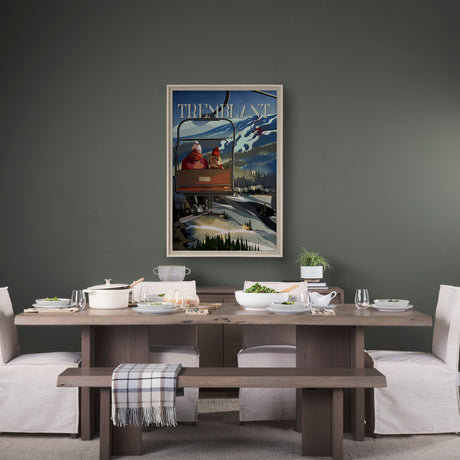 Tremblant Go Canada (XL) by Mercana Studio a Hand Embellished Decograph Framed Art Print under Glass from Mercana - Luna Furniture