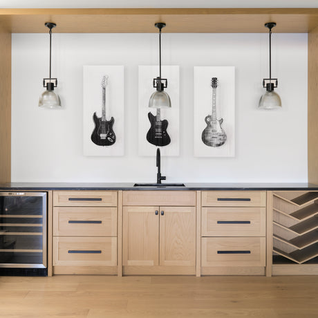 Guitar II by Mercana Studio a Hand Embellished Textured Canvas from Mercana - Luna Furniture