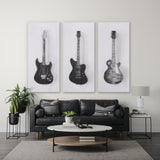 Guitar III by Mercana Studio a Hand Embellished Textured Canvas from Mercana - Luna Furniture