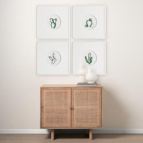 Cactus II by Mercana Studio a Hand Embellished Textured Framed Art Print Matted under Glass from Mercana - Luna Furniture
