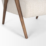 Nico Oatmeal Upholstered w/ Brown Wood Accent Chair from Mercana - Luna Furniture