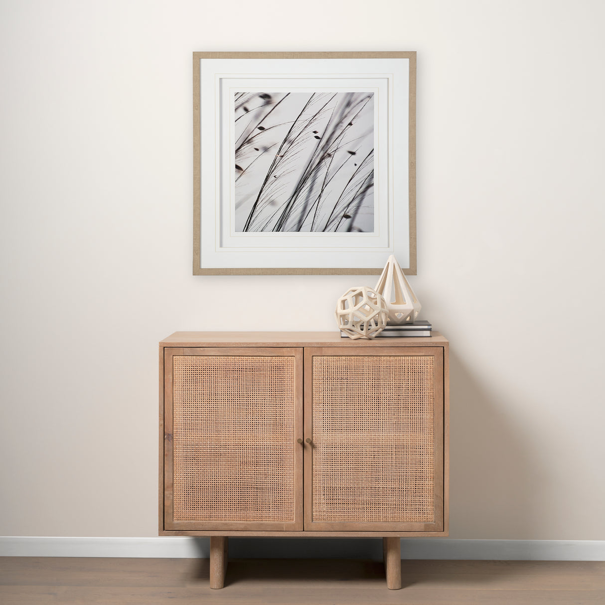 Organic II by Tony Koukos a Hand Embellished Textured Framed Art Photograph Matted under Glass from Mercana - Luna Furniture