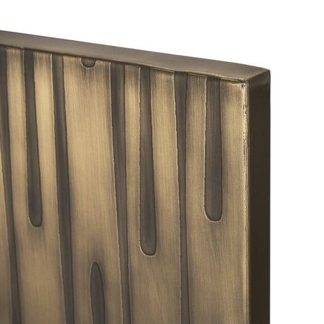 Ramos Painted Antiqued Gold Metal Wall Art from Mercana - Luna Furniture