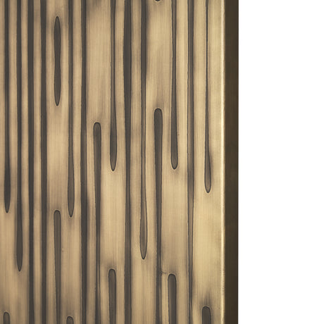 Ramos Painted Antiqued Gold Metal Wall Art from Mercana - Luna Furniture