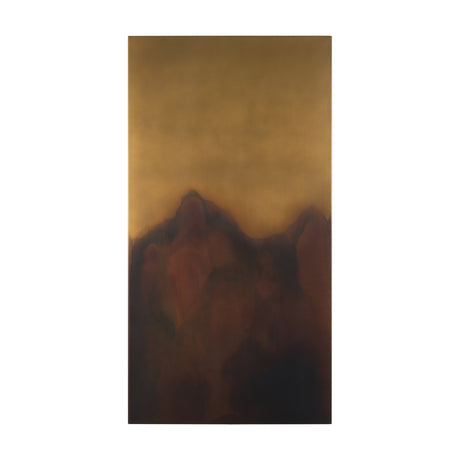 Rios Gold and Red Painted w/ Acid Wash Metal Wall Art from Mercana - Luna Furniture