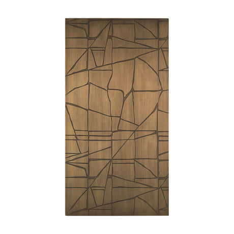 Roho Painted Gold Metal Wall Art from Mercana - Luna Furniture