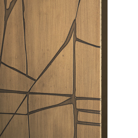 Roho Painted Gold Metal Wall Art from Mercana - Luna Furniture