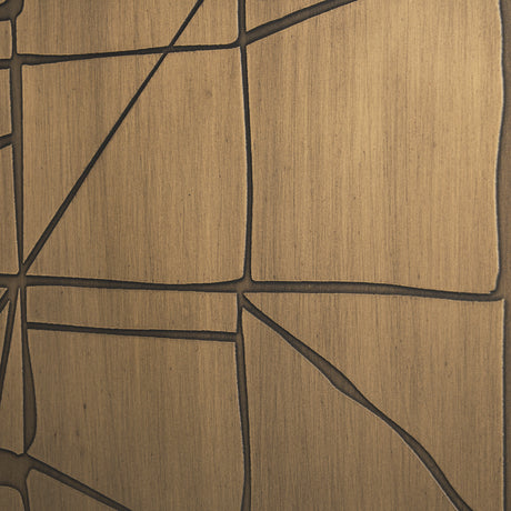 Roho Painted Gold Metal Wall Art from Mercana - Luna Furniture