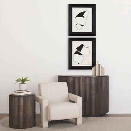 The Fold Paper II by Studio M a handmade Original Framed Artwork under Glass from Mercana - Luna Furniture