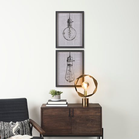 Vintage Page I by Mercana Studio a Hand Embellished Textured Framed Art Print from Mercana - Luna Furniture