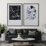 Doodle II by Mercana Studio a Hand Embellished Textured Framed Art Print Matted under Glass from Mercana - Luna Furniture