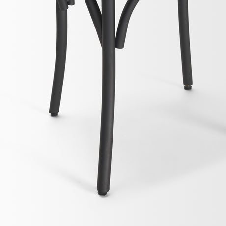 Etienne Light Brown Wood w/ Iron Metal Dining Chair, Set of 2 from Mercana - Luna Furniture