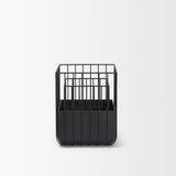Verna Matte Black Wire Cage Metal Planters (Set of 2) from Mercana - Luna Furniture